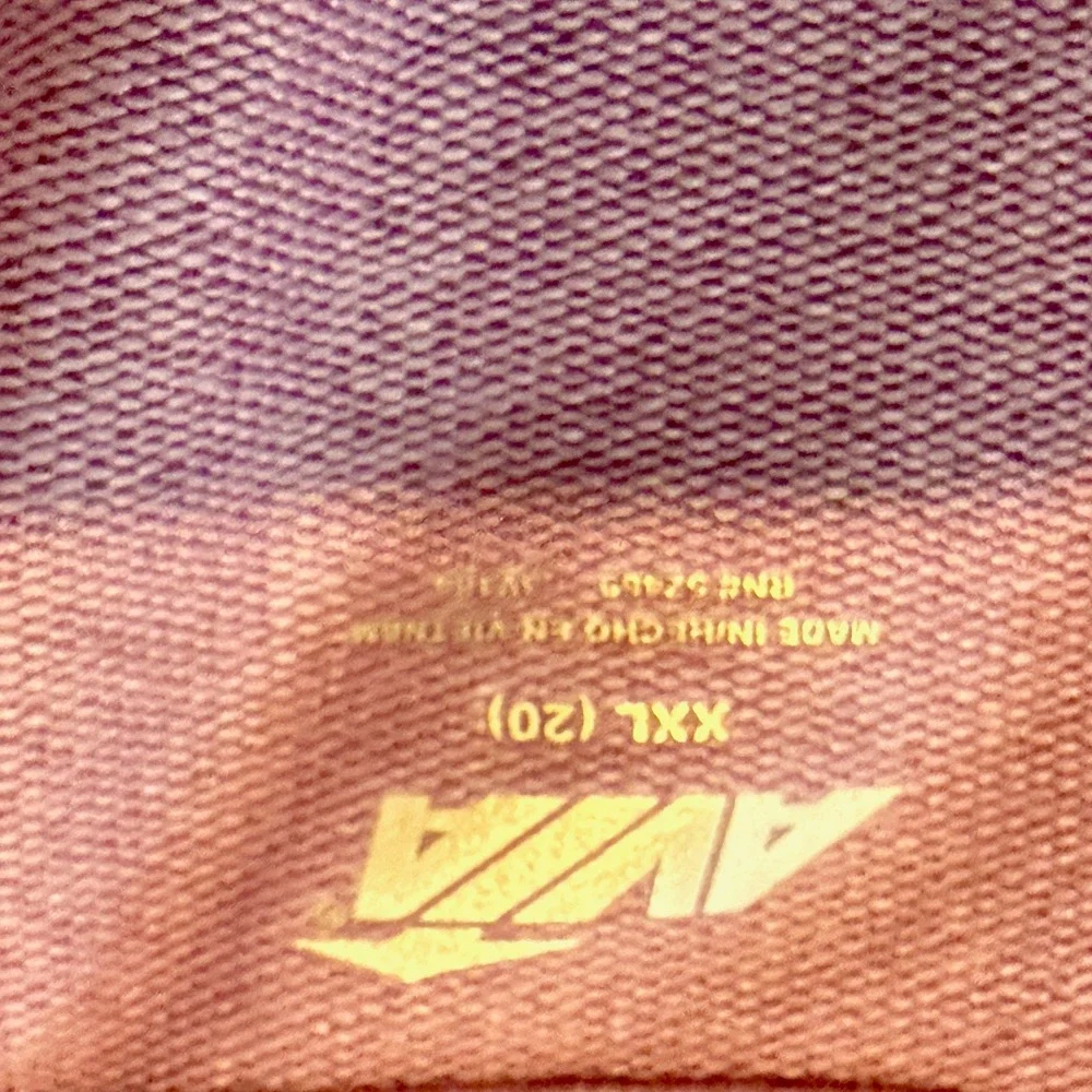 Avia Lounge Set Womens XL/XXL Purple Wrap Top Wide Leg Sweatpants
